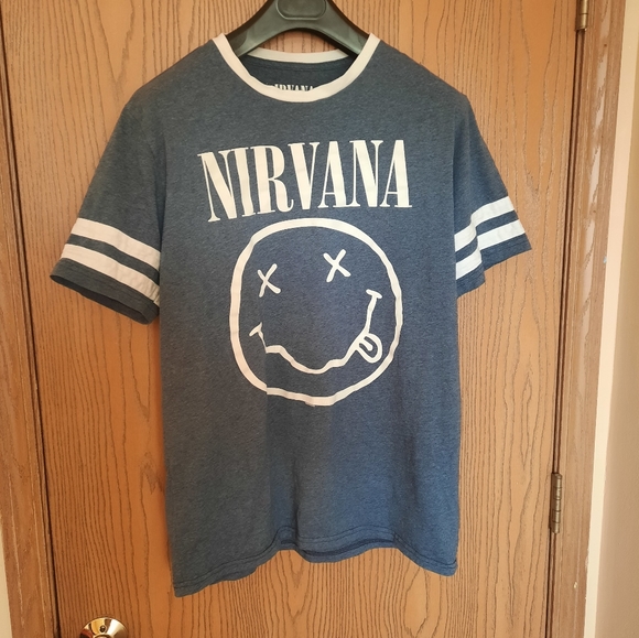NIRVANA Other - Nirvana Happy Face Short Sleeve Graphic Print Tee Shirt